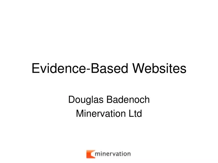 evidence based websites