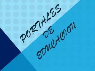 portales de educacion