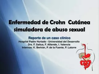 reporte de un caso cl nico