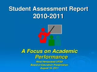 Student Assessment Report 2010-2011