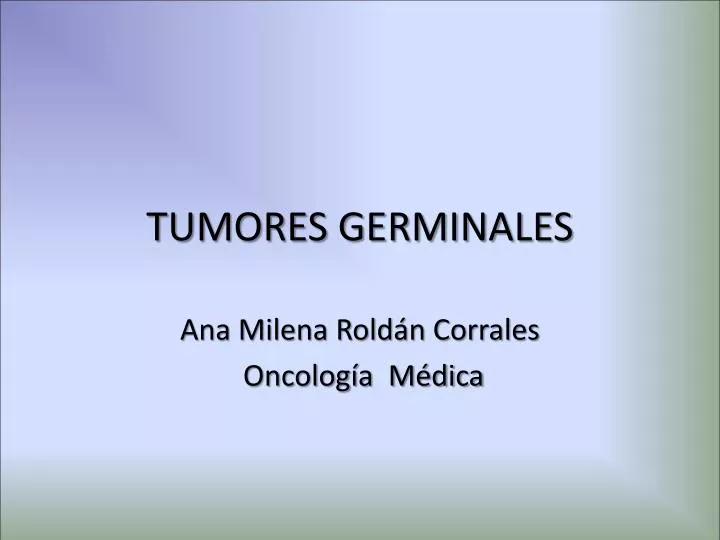 tumores germinales