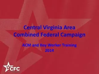 Central Virginia Area Combined Federal Campaign