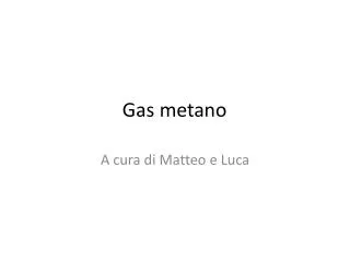 gas metano
