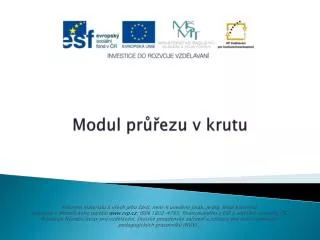 modul pr ezu v krutu