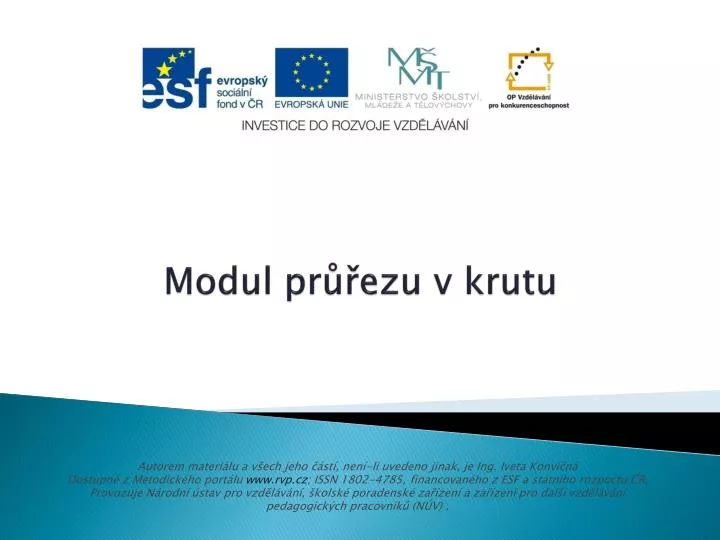 modul pr ezu v krutu