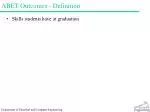 ABET Outcomes - Definition - slide 1