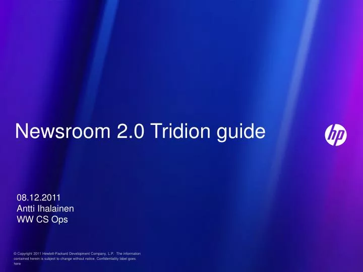 newsroom 2 0 tridion guide