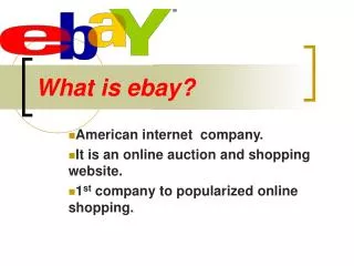 What is ebay?