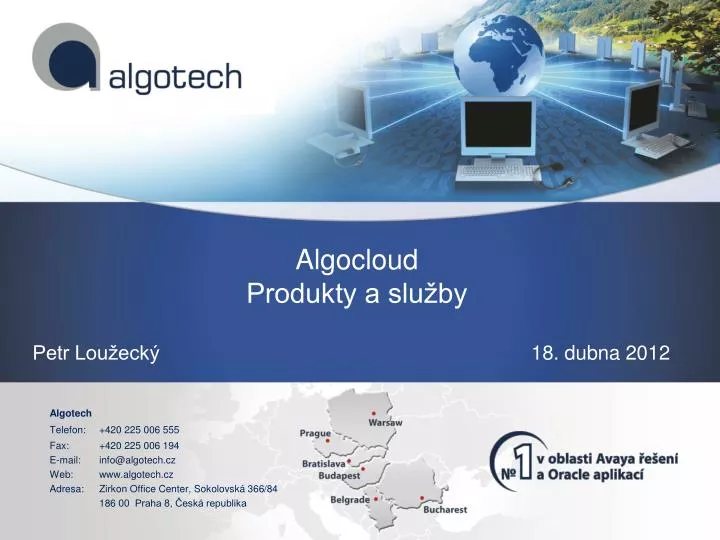 algocloud produkty a slu by