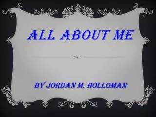 All About Me