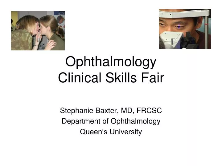 ophthalmology clinical skills fair