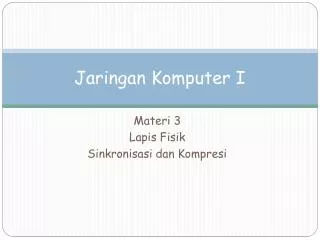 jaringan komputer i