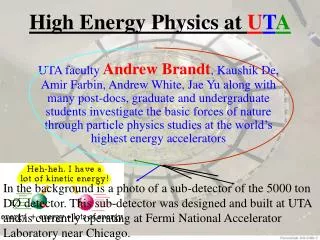 High Energy Physics at U T A