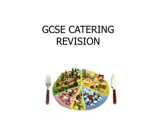 GCSE CATERING REVISION