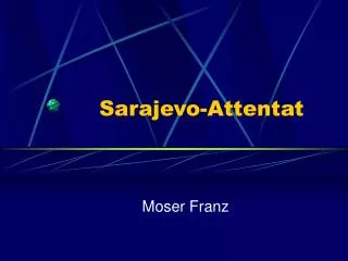sarajevo attentat