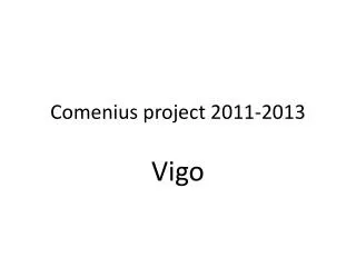 comenius project 2011 2013