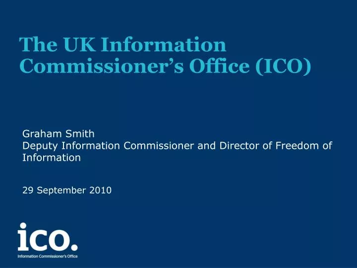 the uk information commissioner s office ico