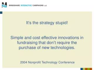 2004 Nonprofit Technology Conference