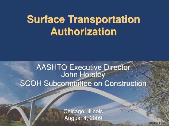 surface transportation authorization
