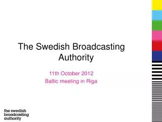 The Swedish Broadcasting Authority