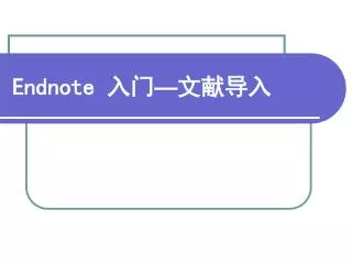 endnote