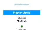 Higher Maths - slide 1