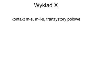 wyk ad x