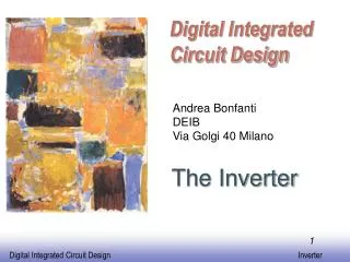 Digital Integrated Circuit Design