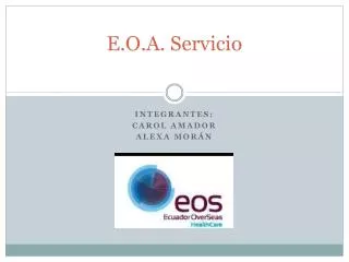 e o a servicio