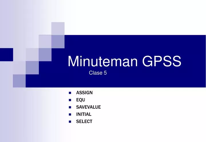 minuteman gpss clase 5