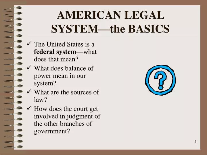 american legal system the basics