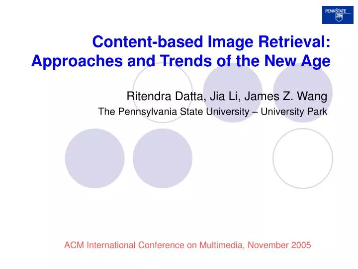 content based image retrieval approaches and trends of the new age
