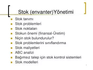 stok envanter y netimi
