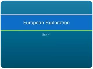 European Exploration