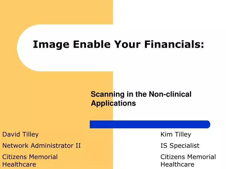 image enable your financials