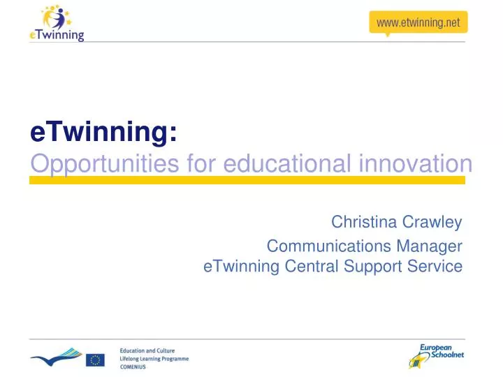 etwinning opportunities for educational innovation