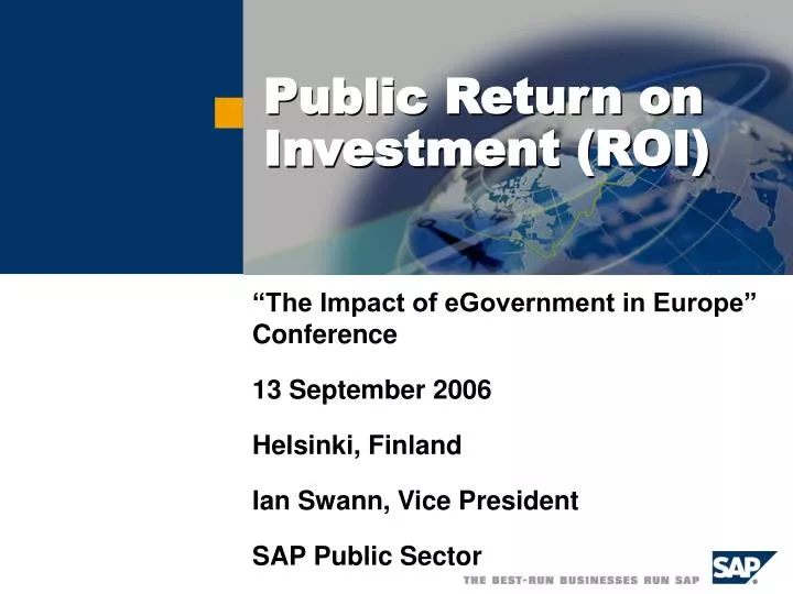 public return on investment roi