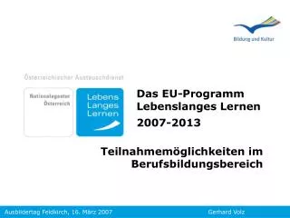 das eu programm lebenslanges lernen 2007 2013