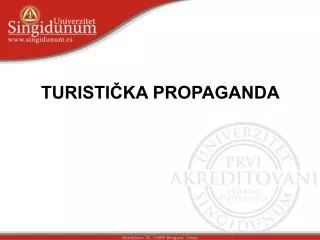 turisti ka propaganda