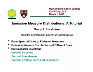 From Spectral Lines to Emission Measures Emission Measure Distributions of Different Stars