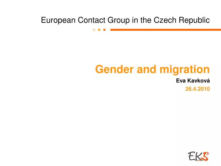 european contact group in the czech republic