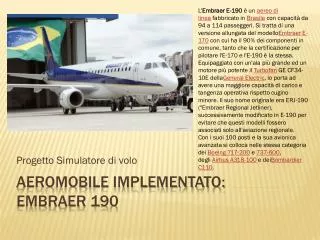 progetto simulatore di volo
