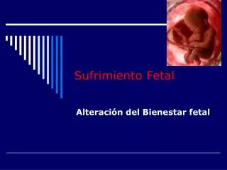 sufrimiento fetal
