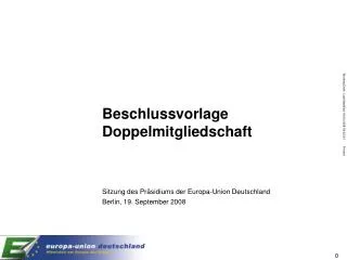 beschlussvorlage doppelmitgliedschaft