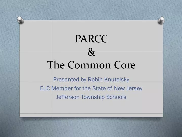 parcc the common core