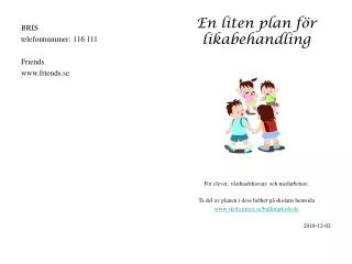 en liten plan f r likabehandling