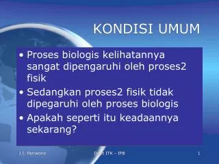 kondisi umum