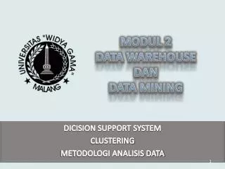 modul 2 data warehouse dan data mining