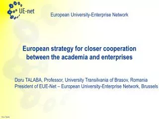 European strategy for closer cooperation between the academia and enterprises