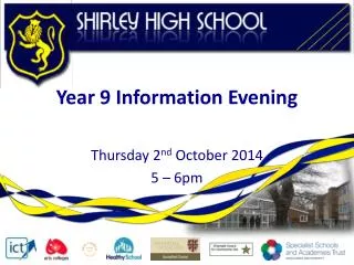 Year 9 Information Evening